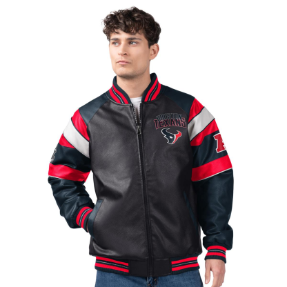 Officially Licensed NFL by Carl Banks Faux Leather Jacket